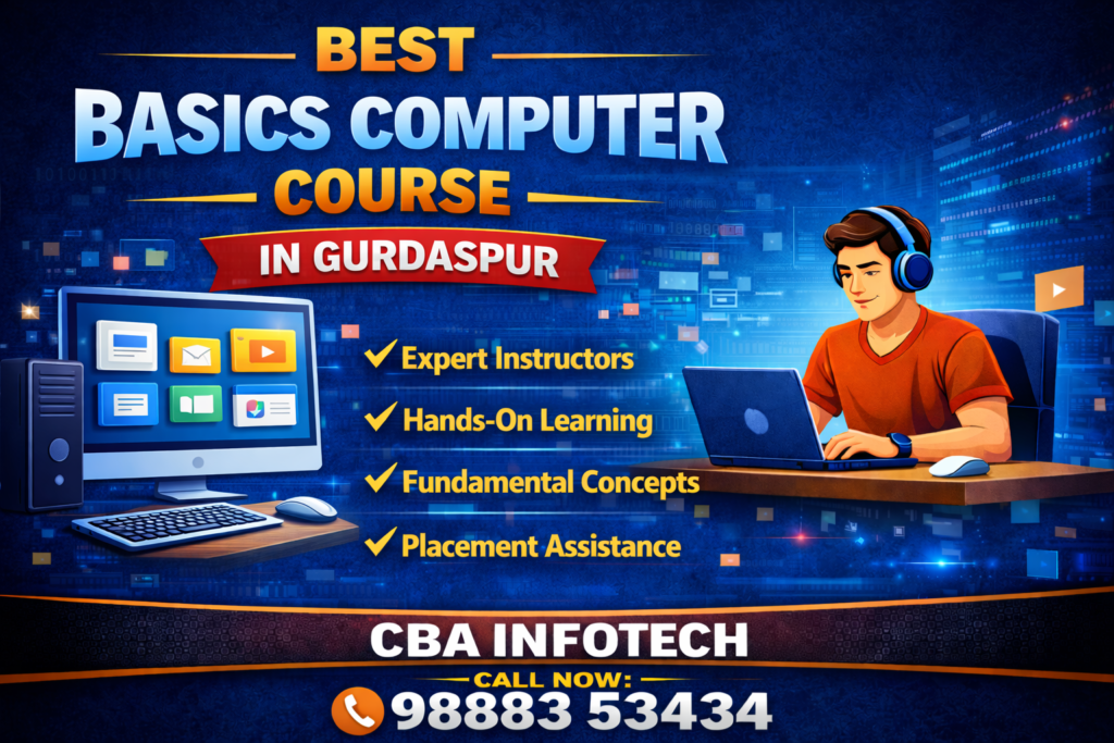 Best Basics of Computer Course In Gurdaspur