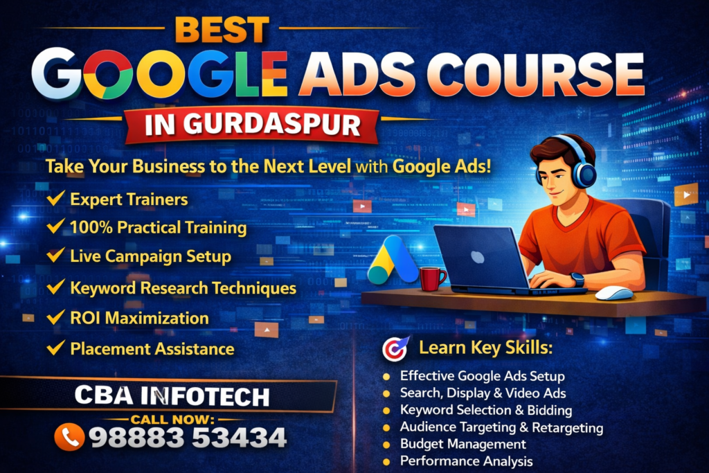 Best Google Ads Course In Gurdaspur