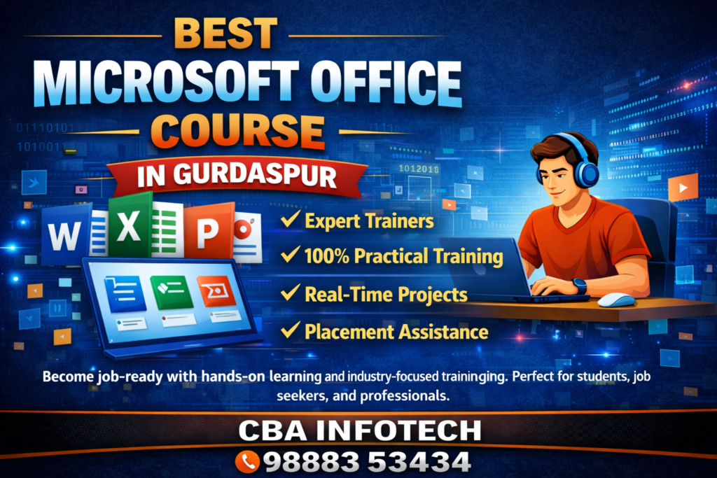 Best Microsoft office Course In Gurdaspur